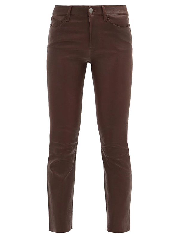 Slim-leg leather pants - Frame